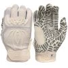 2023 Spiderz HYBRID Batting Gloves: White/White -Baseball Promotions Shop 2020HybWhiteout