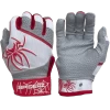 2022 Spiderz PRO Model Batting Gloves: White/Red -Baseball Promotions Shop 2022SpiderzPRO White Red