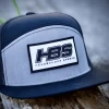 Headbanger Sports Lifestyle Pacific P787 6-Panel Arch Snapback Hat: Black / Heather Grey -Baseball Promotions Shop 28