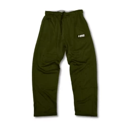 Headbanger Sports Performance Fleece Lined Sweatpants: Olive Green