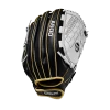 Wilson A500 SIREN 12.5" Fastpitch Softball Glove: WTA05RF20125 -Baseball Promotions Shop A05RF2025 0 Siren 125 Black White MetallicGold Back