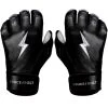 Bruce Bolt PREMIUM PRO Chrome Series Short Cuff Batting Gloves: Black -Baseball Promotions Shop BB SC CHRB1