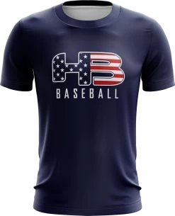 Headbanger Sports Exclusive " HB Sports Baseball" Short Sleeve Jersey -Baseball Promotions Shop Baseball Navy