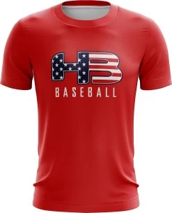 Headbanger Sports Exclusive " HB Sports Baseball" Short Sleeve Jersey -Baseball Promotions Shop Baseball Red