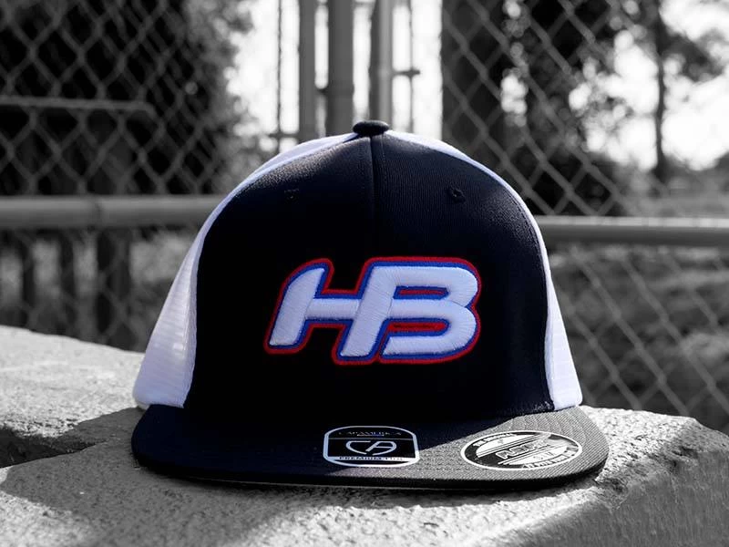 Headbanger Sports I8501 Cap America Flexfit Performance Trucker Mesh Back Hat: Black / White / RWB 3 Headbanger Sports I8501 Cap America Flexfit Performance Trucker Mesh Back Hat: Black / White / RWB