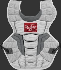 Rawlings Youth White/Silver VELO 2.0 Catcher's Gear Box Set: CSV2Y-W/SIL -Baseball Promotions Shop CSV2A W SIL ChestProtector