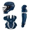 Easton Elite X Catcher's Box Set (Adult, Intermediate & Youth): Navy -Baseball Promotions Shop EliteX Navy