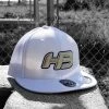 Headbanger Sports I8501 Cap America Flexfit Performance Trucker Mesh Back Hat: White & Gold -Baseball Promotions Shop Gold1