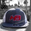 Headbanger Sports I8501 Cap America Flexfit Performance Trucker Mesh Back Hat: Graphite / White / RWB -Baseball Promotions Shop Graphite RWB