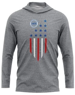 Headbanger Sports Exclusive Ultra Lightweight Long Sleeve Hoodies: Lifestyle Series -Baseball Promotions Shop GreyUSA