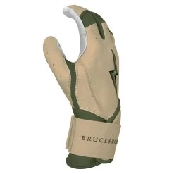 Bruce Bolt Premium Pro Military Series Long Cuff Batting Gloves: Beige -Baseball Promotions Shop IMG 0882