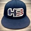HB Sports Exclusive ES342 Fitted Hat: NAVY USA -Baseball Promotions Shop IMG 3950Small