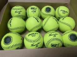 Dudley Thunder SY HYCON ICON NSA 11" Synthetic Slowpitch Softballs (DOZEN): 4E902Y -Baseball Promotions Shop IMG 5793