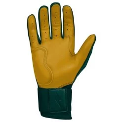 Bruce Bolt PREMIUM PRO Long Cuff Batting Gloves: Green -Baseball Promotions Shop LC GRNG PALM