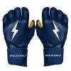 Bruce Bolt PREMIUM PRO Long Cuff Batting Gloves: Navy -Baseball Promotions Shop LC NVYG HERO