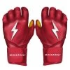 Bruce Bolt PREMIUM PRO Long Cuff Batting Gloves: Red -Baseball Promotions Shop LC REDG HERO