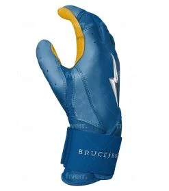 Bruce Bolt PREMIUM PRO Long Cuff Batting Gloves: Royal -Baseball Promotions Shop LC ROYG SIDE