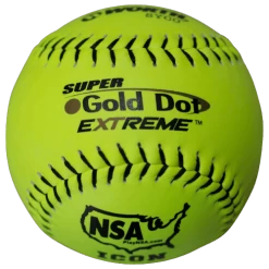 Worth 12" Super Gold Dot NSA Slowpitch Softballs (Dozen): NI12CY
