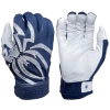 2022 Spiderz PRIZM Batting Gloves: Navy Blue/Silver -Baseball Promotions Shop PRIZM NavyBlueSilver