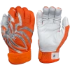 2022 Spiderz PRIZM Batting Gloves: Orange/Silver -Baseball Promotions Shop PRIZM OrangeSilver