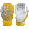 2022 Spiderz PRIZM Batting Gloves: Yellow/Silver -Baseball Promotions Shop PRIZM YellowSilver