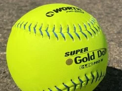 Worth 12" Super Gold Dot PRO M USSSA Slowpitch Softballs (Dozen): UM12CY -Baseball Promotions Shop PhotoMar11 121056PM