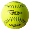 Worth 12" Super Gold Dot PRO M USSSA Slowpitch Softballs (Dozen): UM12CY -Baseball Promotions Shop ProMBallcopy
