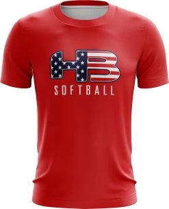 Headbanger Sports Exclusive " HB Sports Softball" Short Sleeve Jersey -Baseball Promotions Shop RedSoftball