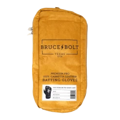 Bruce Bolt PREMIUM PRO Short Cuff Batting Gloves: Black -Baseball Promotions Shop SC BLKG BAG