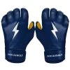 Bruce Bolt PREMIUM PRO Short Cuff Batting Gloves: Navy -Baseball Promotions Shop SC NVYG HERO