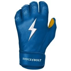 Bruce Bolt PREMIUM PRO Short Cuff Batting Gloves: Royal -Baseball Promotions Shop SC ROYG LEFT