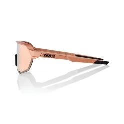 100% S2 Sunglasses Matte Copper Chromium - HiPER Copper Mirror Lens -Baseball Promotions Shop SP22 S2 60006 00005 PROFILE