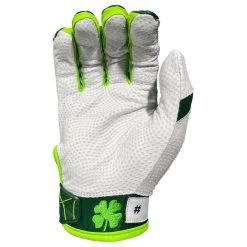 2023 Spiderz Ltd Ed "Lucky" ENDITE Batting Gloves: Dark Green/Kelly Green/White -Baseball Promotions Shop Spiderz Lucky Batting Gloves 2