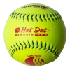Worth 12" Classic Plus USSSA Hot Dot Slowpitch Softballs (Dozen): UHD12SY -Baseball Promotions Shop UHD12SY