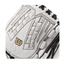 2022 Wilson A1000 V125 12.5" Outfield/Pitcher's Fastpitch Softball Glove: WTA10RF22V125 -Baseball Promotions Shop WBW100182 4 A1000 FP V125 OF 125 White Black.png.cq5dam.web .1200.1200
