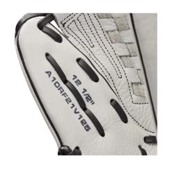 2022 Wilson A1000 V125 12.5" Outfield/Pitcher's Fastpitch Softball Glove: WTA10RF22V125 -Baseball Promotions Shop WBW100182 6 A1000 FP V125 OF 125 White Black.png.cq5dam.web .1200.1200