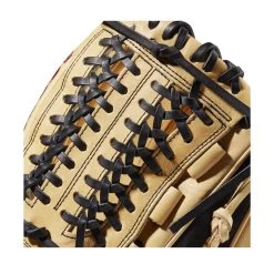 2022 Wilson A2000 D33 11.75" Pitcher's Baseball Glove: WTA20RB22D33 -Baseball Promotions Shop WBW100393 4 A2000 Leather D33 1175 Blonde Black.png.cq5dam.web .1200.1200