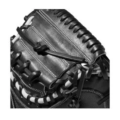 2022 Wilson A2000 M1DSS 33.5" Catcher's Mitt: WTA20RB22M1DSS -Baseball Promotions Shop WBW100401 4 A2000 M1D C 335 Black White Red.png.cq5dam.web .1200.1200