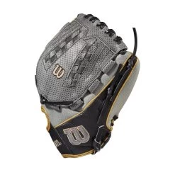 2022 Wilson A2000 SC V125SS 12.5" Outfield Fastpitch Softball Glove: WTA20RF22SCV125 -Baseball Promotions Shop WBW100442 2 A2000 FP SC V125 125 Grey Black Gold.png.cq5dam.web .1200.1200
