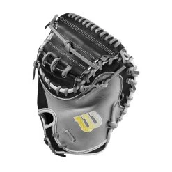 2023 Wilson A2000 M2 33.5" Baseball Catcher's Mitt: WBW100977335 -Baseball Promotions Shop WBW100977 2 A2000 C M2SS 335 Grey Black.png.cq5dam.web .1200.1200