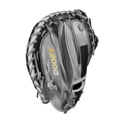2023 Wilson A2000 M2 33.5" Baseball Catcher's Mitt: WBW100977335 -Baseball Promotions Shop WBW100977 3 A2000 C M2SS 335 Grey Black.png.cq5dam.web .1200.1200