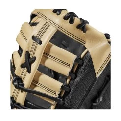 2023 Wilson A2000 1679 Super Skin 12.5" Baseball First Base Mitt: WBW100979125 -Baseball Promotions Shop WBW100979 4 A2000 1B 1679SS 125 Black BlackSS Blonde.png.cq5dam.web .1200.1200