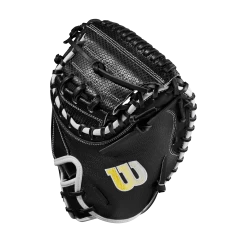2023 Wilson A2000 M1DSS 33.5" Baseball Catcher's Mitt: WBW100995335 -Baseball Promotions Shop WBW100995 2 A2000 C M1DSC 335 BlackSS BlackDimple White WilsonGold
