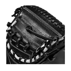2023 Wilson A2000 M1DSS 33.5" Baseball Catcher's Mitt: WBW100995335 -Baseball Promotions Shop WBW100995 4 A2000 C M1DSC 335 BlackSS BlackDimple White WilsonGold