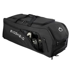 Evoshield Stone Wall Wheeled Bag (Multiple Colors): WTV9400 -Baseball Promotions Shop WTV9400BL 6 Evoshield Stonewall Wheeled Bag Catcher Pocket a.png.cq5dam.web .1200.1200