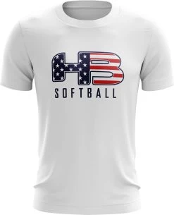 Headbanger Sports Exclusive " HB Sports Softball" Short Sleeve Jersey -Baseball Promotions Shop WhiteSoftball
