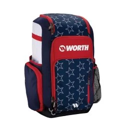 Worth Pro Slowpitch Backpack: WBA004 -Baseball Promotions Shop WorthProSlowpitchBackpack WBA004 Stars and Stripes