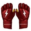 Bruce Bolt PREMIUM PRO Long Cuff Batting Gloves: Maroon -Baseball Promotions Shop premium pro long cuff batting gloves maroon brucebolt 750127
