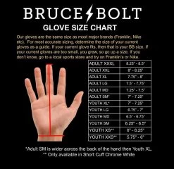 Bruce Bolt PREMIUM PRO Long Cuff Batting Gloves: Orange -Baseball Promotions Shop premium pro long cuff batting gloves orange brucebolt 582969