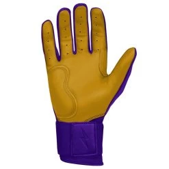 Bruce Bolt PREMIUM PRO Long Cuff Batting Gloves: Purple -Baseball Promotions Shop premium pro long cuff batting gloves purple brucebolt 661404
